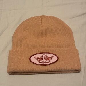 NWOT boys lie orange pink beanie